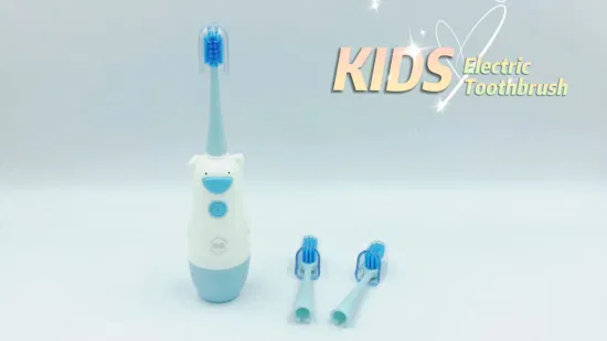 OEM отбеливание зубов на батарейках водонепроницаемая электрическая зубная щетка Sonic Kids